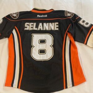 Reebok Black and Orange Sports Jersey